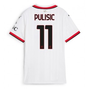 AC Milan Christian Pulisic #11 Dámské Venkovní Dres 2024-25 Krátký Rukáv